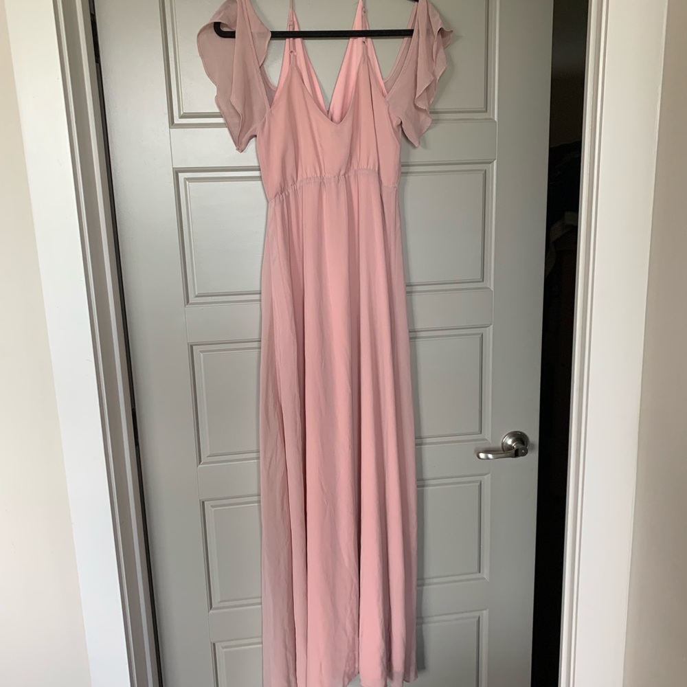 🎉HP🎉 Tobi maxi w/ cold shoulder and tie - Picture 2 of 5